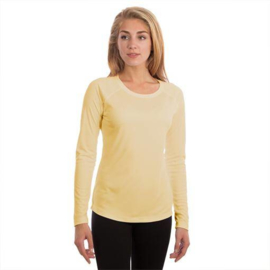 Vapor Lange Mouw Dames Solar Sublimatiw Shirt Lichtgeel