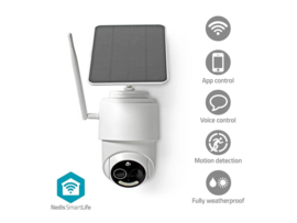 Nedis Smartlife  Camera voor Buiten op Zonnepaneel WIFICBO50WT