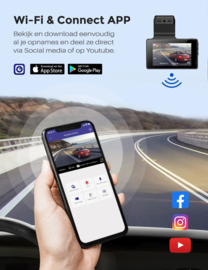 AZDome M63 True 4K 2CH 64gb Wifi GPS dashcam