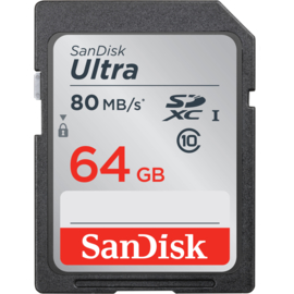 SanDisk 64GB SDXC Ultra UHS-I 80MB/s