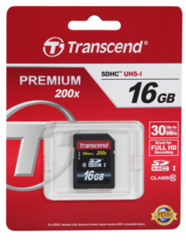 Transcend 16 GB Class 10