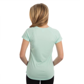 Vapor Korte Mouw Dames Solar Shirt Seagrass