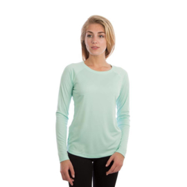 Vapor Lange Mouw Dames Sublimatie Solar Shirt Zeegras Groen