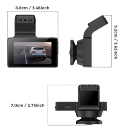 AZDome M63 True 4K 2CH 64gb Wifi GPS dashcam