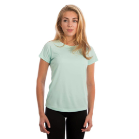 Vapor Korte Mouw Dames Solar Shirt Seagrass