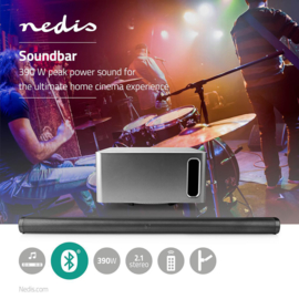 Nedis Soundbar 390 W 2.1 Bluetooth