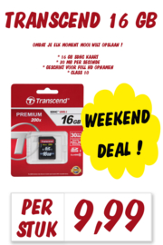 Transcend 16 GB Class 10