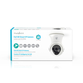 NEDIS  Wi-Fi smart IP-camera | Draaien/Kantelen | Full-HD 1080p | Buiten | Waterbestendig