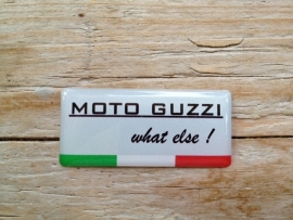 Sticker MOTO GUZZI What else !  40x18 mm  2 stuks