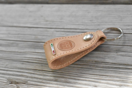 Fiat keychain leather