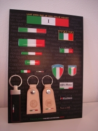 DISPLAY ITALIA STICKERS VOOR AUTO  /MOTOR en SCOOTER DEALER