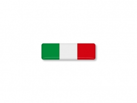 ITALIE STICKER  40x12mm 2 stuks