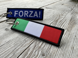 Textiel Sleutelhanger FORZA ITALIA !