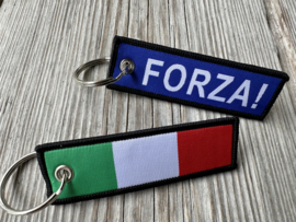Textiel Sleutelhanger FORZA ITALIA !