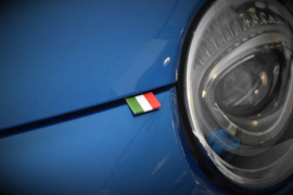 FIAT 500 FLAG LABEL