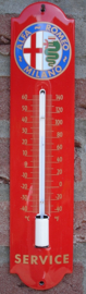 THERMOMETER ALFA ROMEO SERVICE  6.5x30 cm