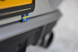 VOLVO V40 rubber vlag label