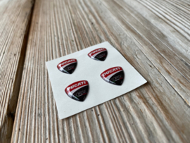 Sticker Ducati Corse 15x13.5mm  4 stuks