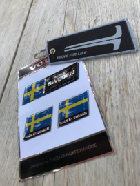 VOLVO  Stickerset Chroomline + Sleutelhanger Made by Sweden