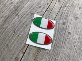 ITALIE STICKER  ovaal 40x20mm 2 stuks