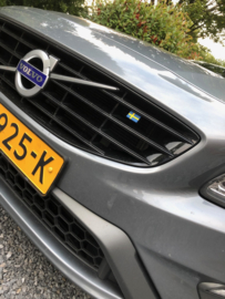 VOLVO V60 rubber vlag label