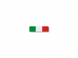 ITALIE STICKER 25x7mm 4 stuks