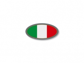 ITALIE STICKER  ovaal 40x20mm 2 stuks