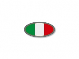 ITALIAN STICKER  oval 40x20mm 2 pc