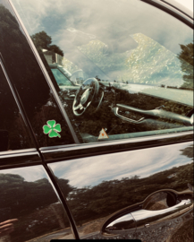 QUADRIFOGLIO  - Q VERDE Badge  medium 3.8 x3.5 cm   2 stuks