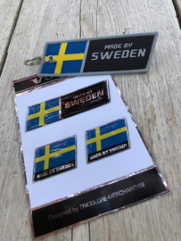 VOLVO  Stickerset Chroomline + Sleutelhanger Made by Sweden