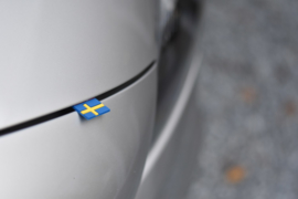 VOLVO V40 rubber vlag label