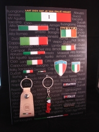 DISPLAY ITALIA STICKERS VOOR AUTO  /MOTOR en SCOOTER DEALER