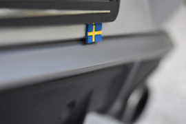 VOLVO V40 rubber vlag label