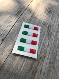 ITALIE STICKER 25x7mm 4 stuks