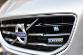 VOLVO V40 rubber vlag label