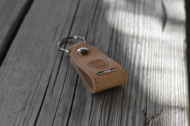 Fiat keychain leather