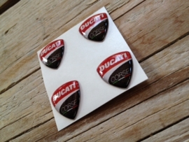 Sticker Ducati Corse 15x13.5mm  4 stuks