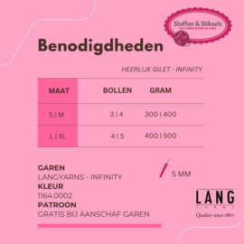 Heerlijk Gilet - Infinity