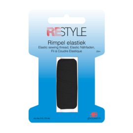 Restyle Rimpel Elastiek - Zwart