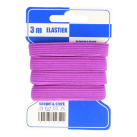 Elastiek 10mm roze - 3 meter