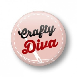 Button 'Crafty Diva'