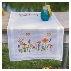 Tafelloper kit Lavendel en veldbloemen