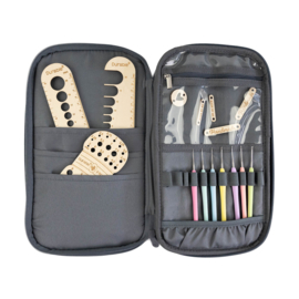 Durable dubbele etui voor haak- en breinaalden - 5004