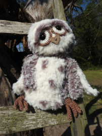 Haakpakket Funny Furry Owl Soft - Donkerbruin