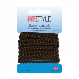 Restyle Super Elastiek 4,5mm - Zwart