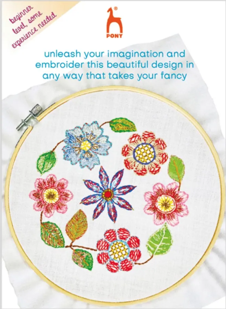 Pony Easy stitch borduurkit Floral