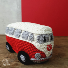 Haakpakket - Retro VW Busje rood