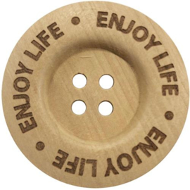 Knoop 'enjoy life' - 40 mm