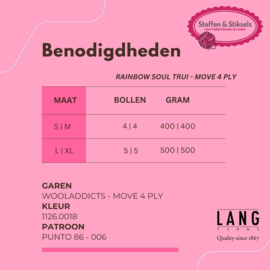 Trui Rainbow Soul - Move 4 ply