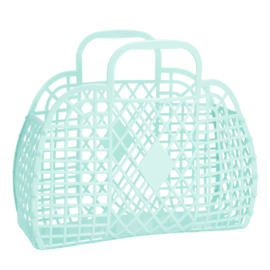 Sun Jellies - Retro Basket Large - Seafoam